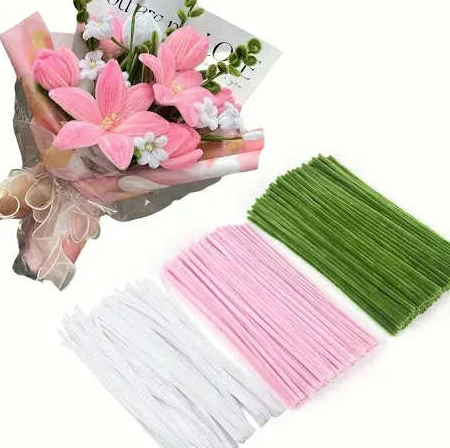 Puszyste Druciki Kreatywne (300 Sztuk)